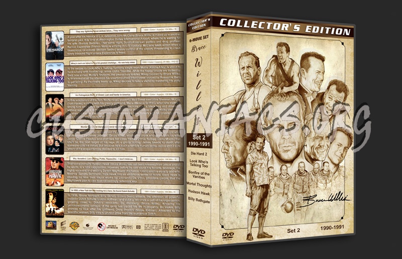 Bruce Willis Filmography - Set 2 (1990-1991) dvd cover