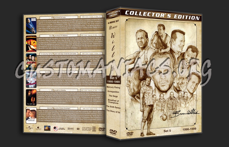 Bruce Willis Filmography - Set 5 (1998-1999) dvd cover