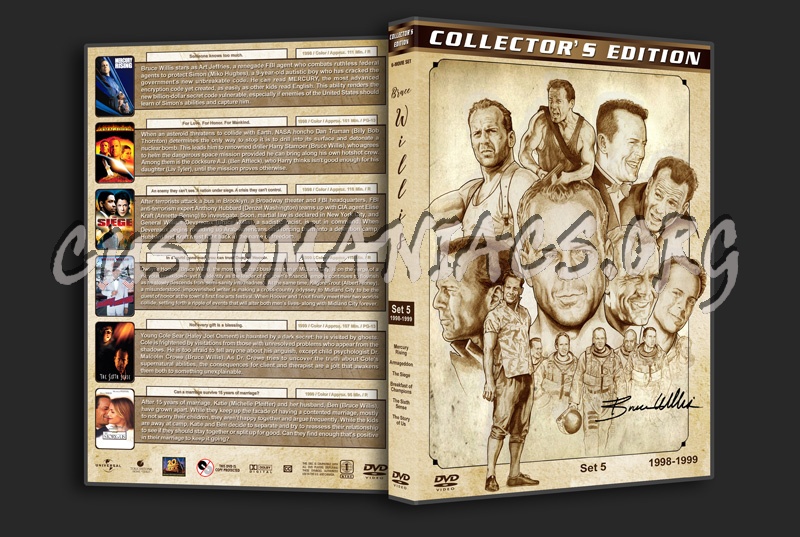 Bruce Willis Filmography - Set 5 (1998-1999) dvd cover