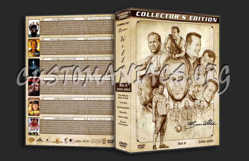Bruce Willis Filmography - Set 6 (2000-2002) dvd cover