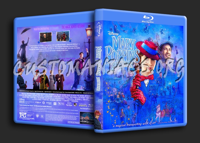 Mary Poppins Returns dvd cover