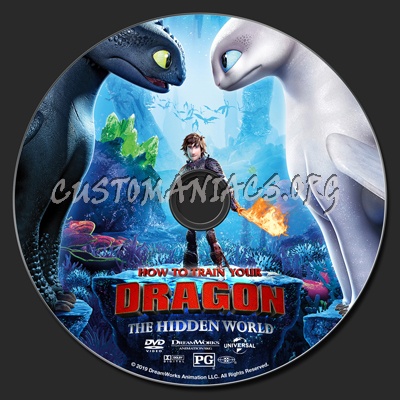 How To Train Your Dragon: The Hidden World dvd label