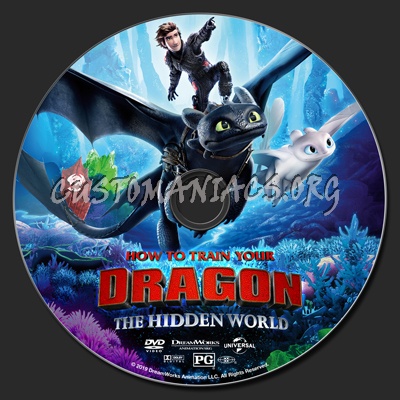 How To Train Your Dragon: The Hidden World dvd label