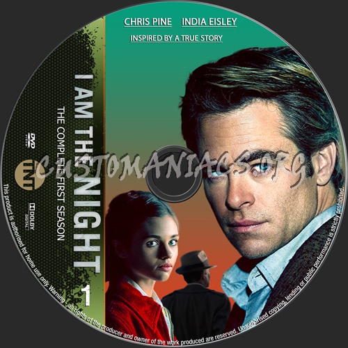 I Am The Night Season 1 dvd label