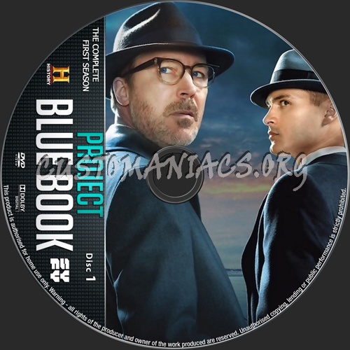 Project Blue Book Season 1 dvd label