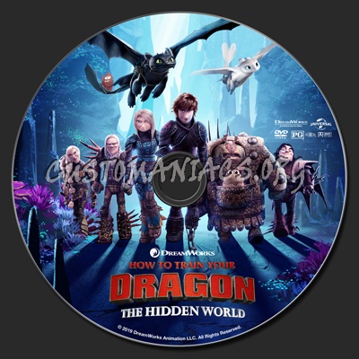 How To Train Your Dragon: The Hidden World dvd label