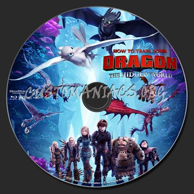 How To Train Your Dragon: The Hidden World blu-ray label