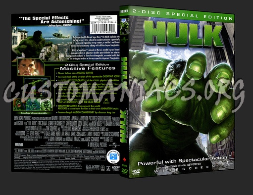 Hulk dvd cover