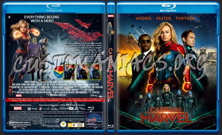 Captain Marvel blu-ray cover