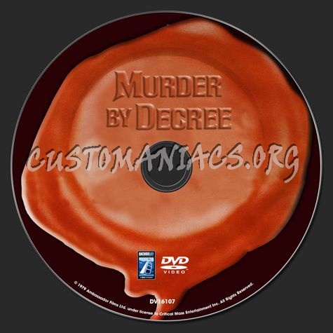 Murder by Decree dvd label
