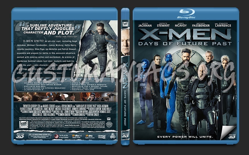 Days of Future Past PSD blu-ray cover