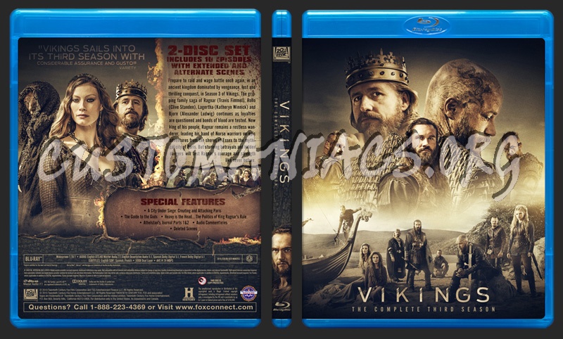 Vikings - Season 3 blu-ray cover