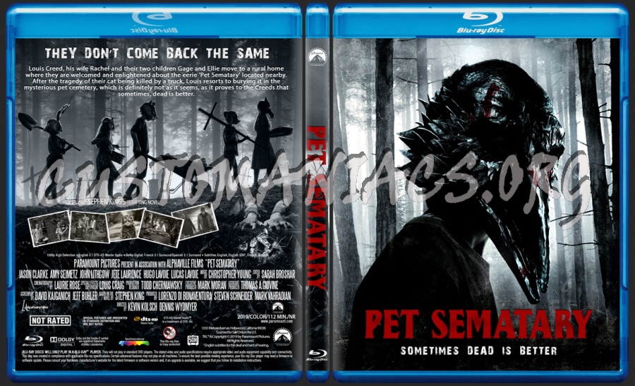 Pet Sematary (2019) blu-ray cover