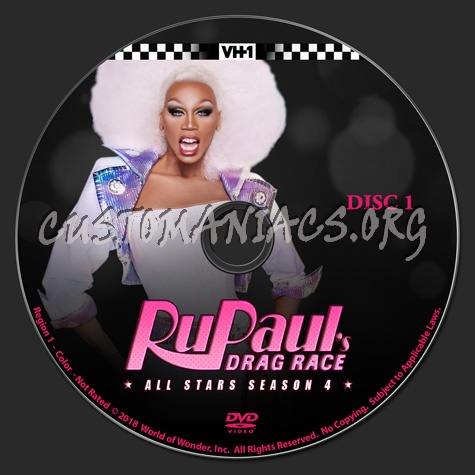 RuPaul's Drag Race - All Stars 4 dvd label