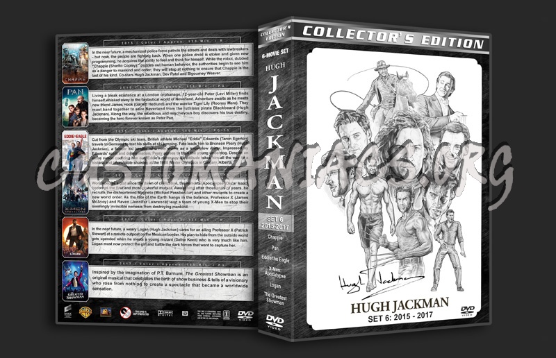Hugh Jackman Filmography - Set 6 (2015-2017) dvd cover