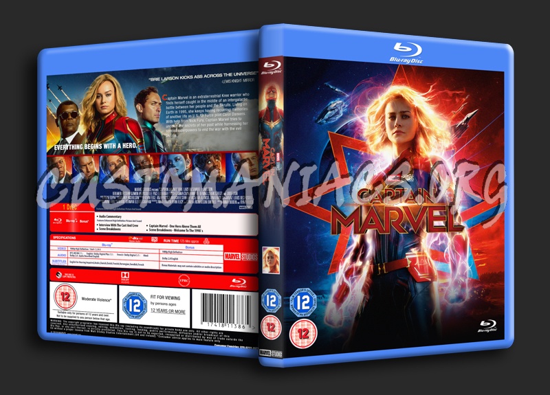 Captain Marvel blu-ray cover