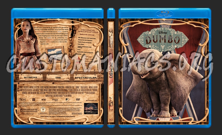 Dumbo blu-ray cover