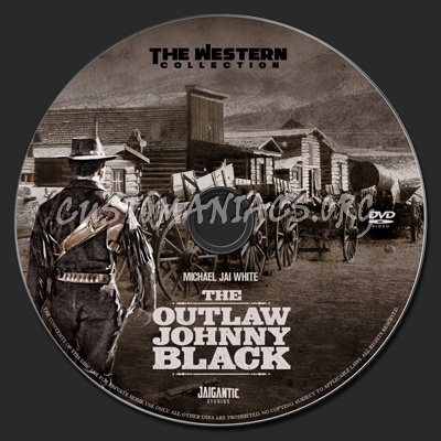 The Outlaw Johnny Black dvd label