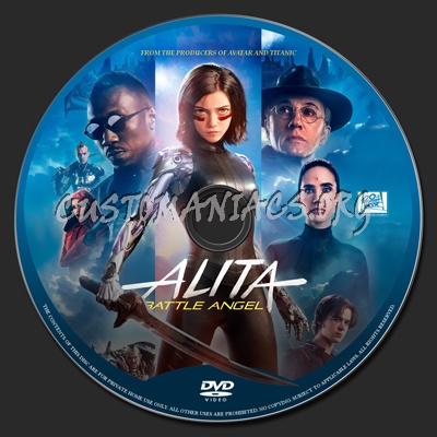 Alita,  Battle Angel dvd label