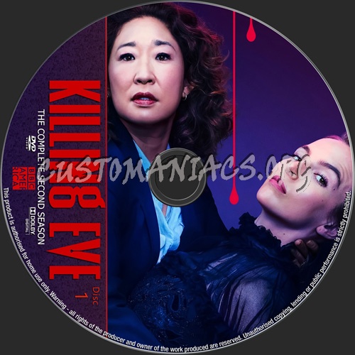 Killing Eve Season 2 dvd label