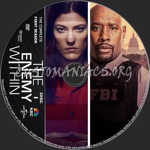 The Enemy Within Season 1 dvd label