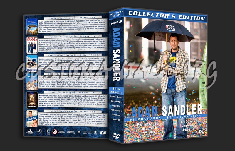 Adam Sandler Filmography - Set 5 (2008-2011) dvd cover