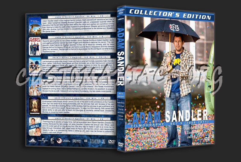 Adam Sandler Filmography - Set 5 (2008-2011) dvd cover