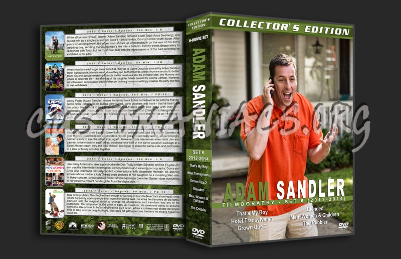 Adam Sandler Filmography - Set 6 (2012-2014) dvd cover