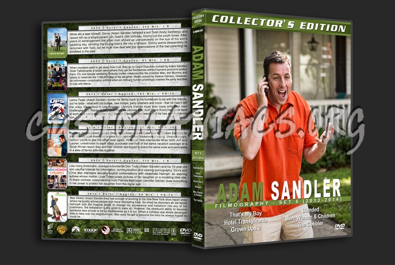 Adam Sandler Filmography - Set 6 (2012-2014) dvd cover