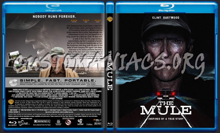 The Mule blu-ray cover