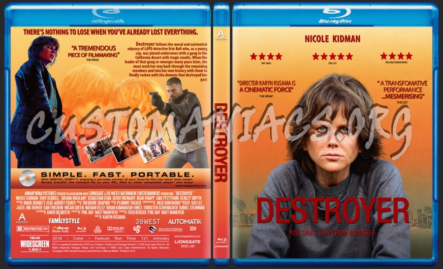 Destroyer blu-ray cover