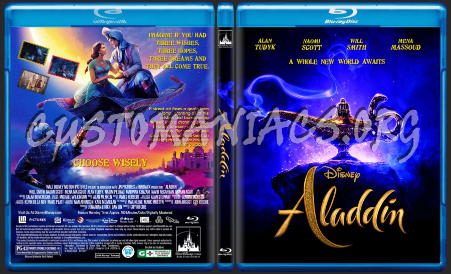 Aladdin(2019) blu-ray cover