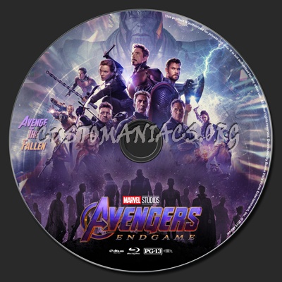Avengers: Endgame (2D & 3D) blu-ray label