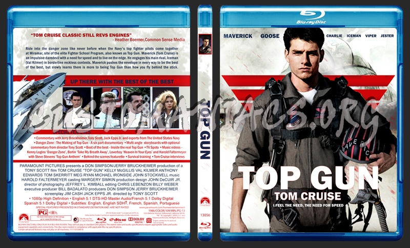 Top Gun blu-ray cover