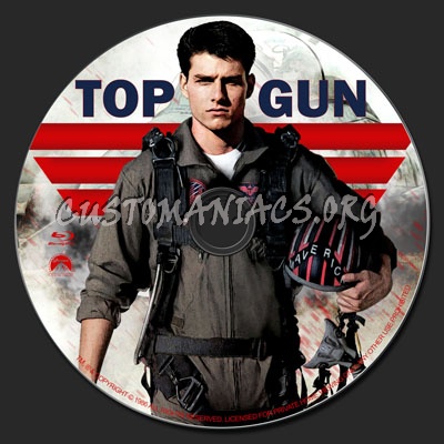 Top Gun blu-ray label