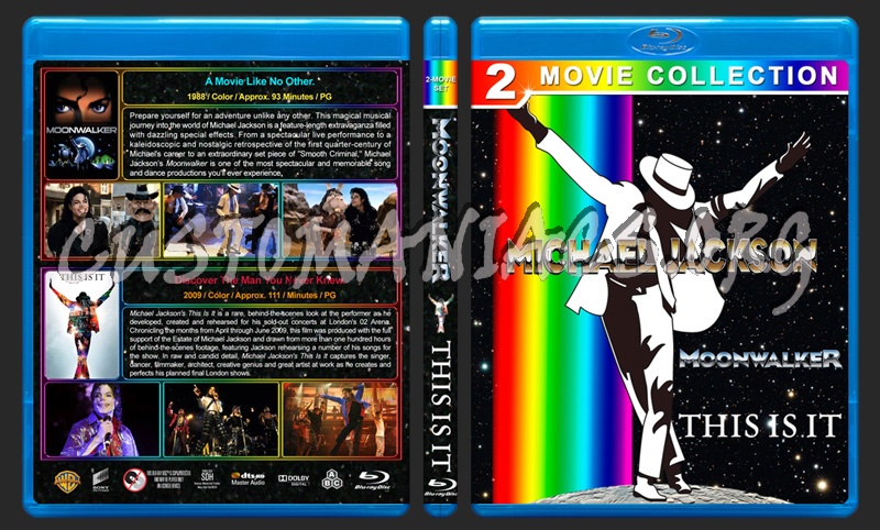 Michael Jacksons Moonwalker / This is It Double Feature blu-ray cover