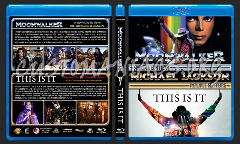 Michael Jacksons Moonwalker / This is It Double Feature blu-ray cover