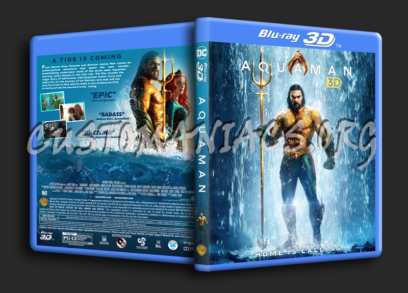 Aquaman (2018) 3D dvd cover