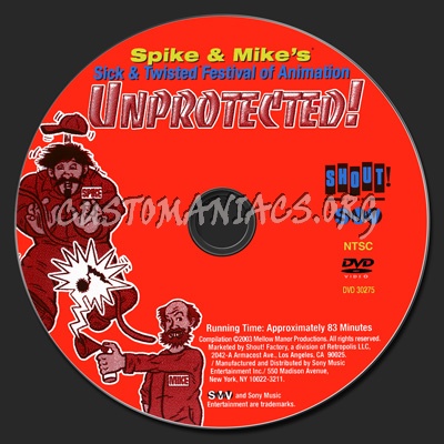 Festival Of Animation - Unprotected dvd label