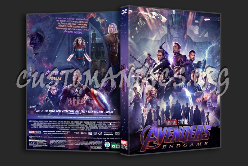 Avengers: Endgame dvd cover