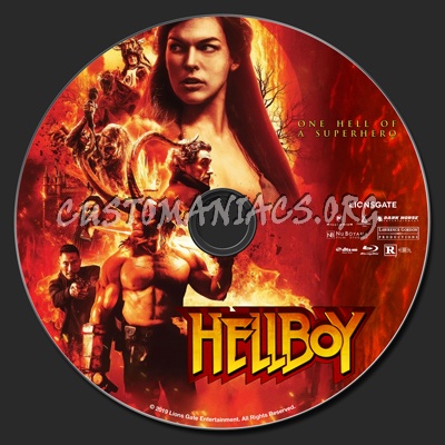 Hellboy (2019) blu-ray label