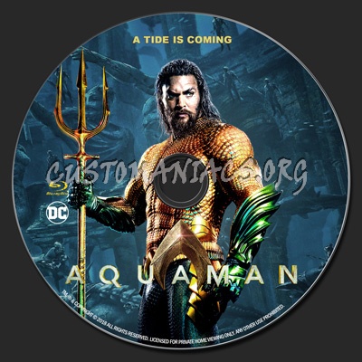 Aquaman blu-ray label