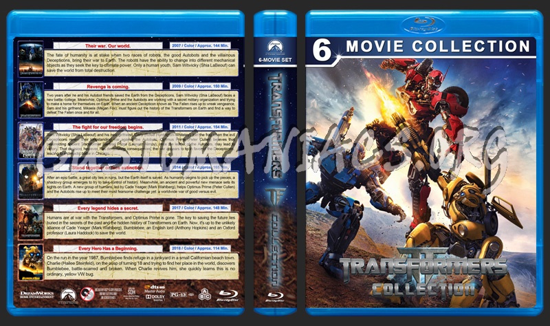 Transformers Collection (6) blu-ray cover