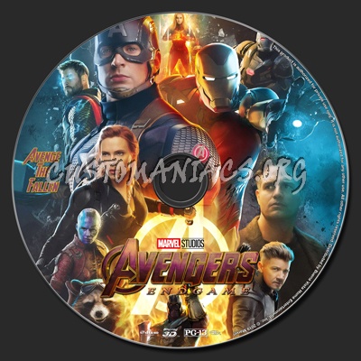 Avengers: Endgame (2D & 3D) blu-ray label