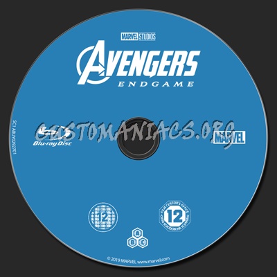 Avengers Endgame blu-ray label