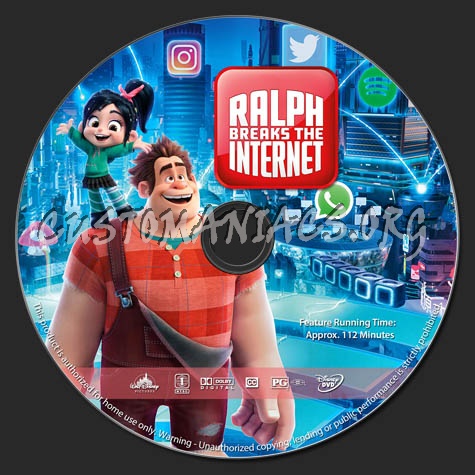 Ralph Breaks the Internet dvd label