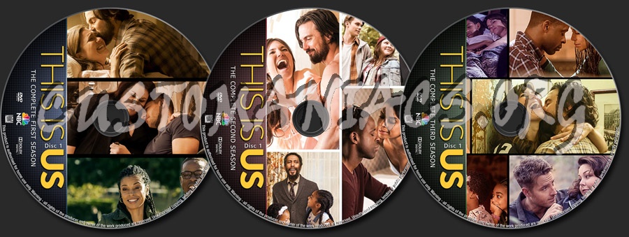 This Is Us Seasons 1-3 dvd label