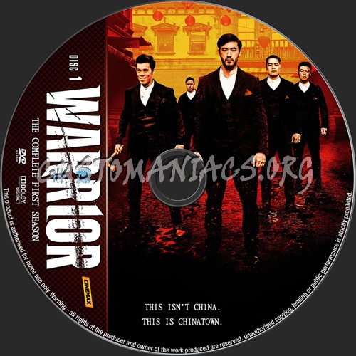 Warrior Season 1 dvd label