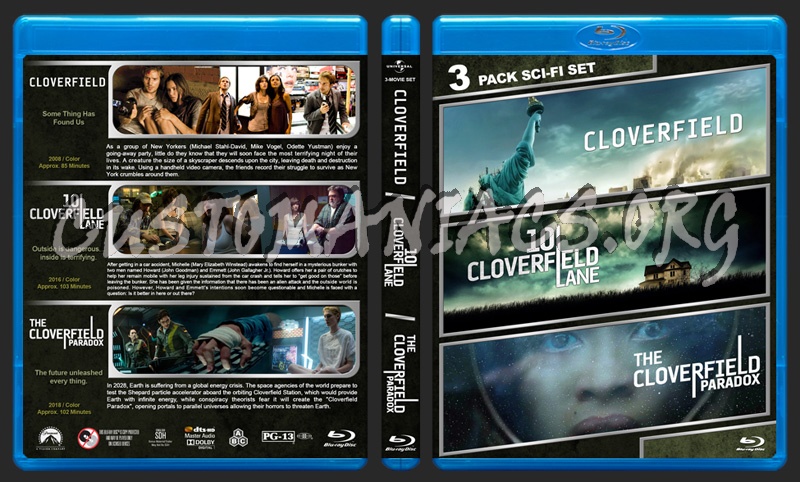 Cloverfield Triple Feature blu-ray cover