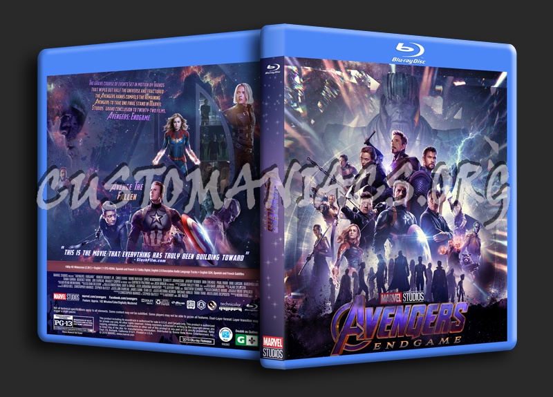 Avengers: Endgame dvd cover